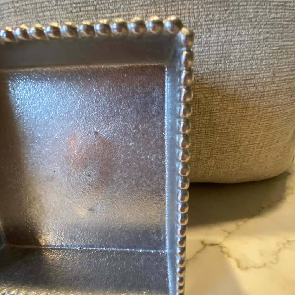 Mariposa (w label) Beaded Cocktail Napkin Tray & 20 sealed floral IHR napkins - Picture 8 of 8